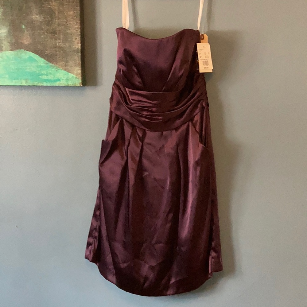 NWT Purple satin dress
